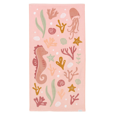 LITTLE DUTCH. Πετσέτα θαλάσσης Ocean Dreams Ροζ
