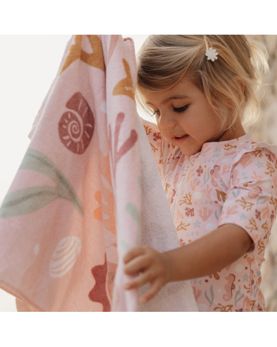LITTLE DUTCH. Πετσέτα θαλάσσης Ocean Dreams Ροζ