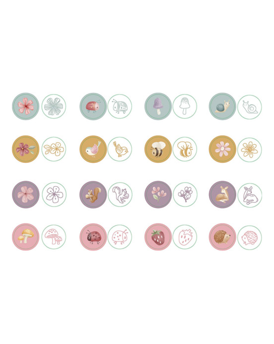 LITTLE DUTCH. Σετ σφραγίδες Fairy Garden