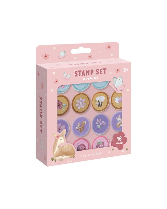 LITTLE DUTCH. Σετ σφραγίδες Fairy Garden