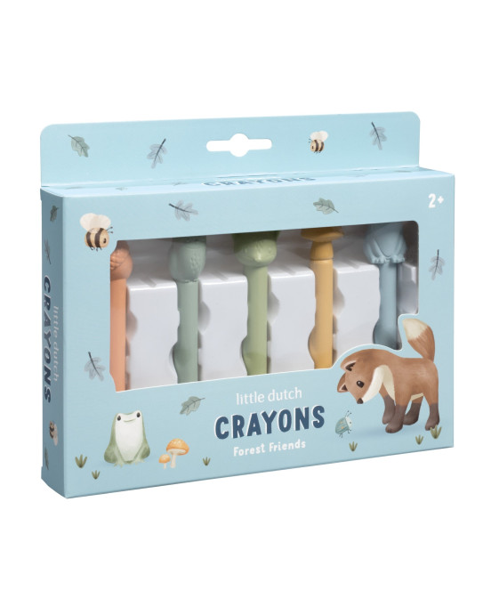 LITTLE DUTCH. Κηρομπογιές Forest Friends