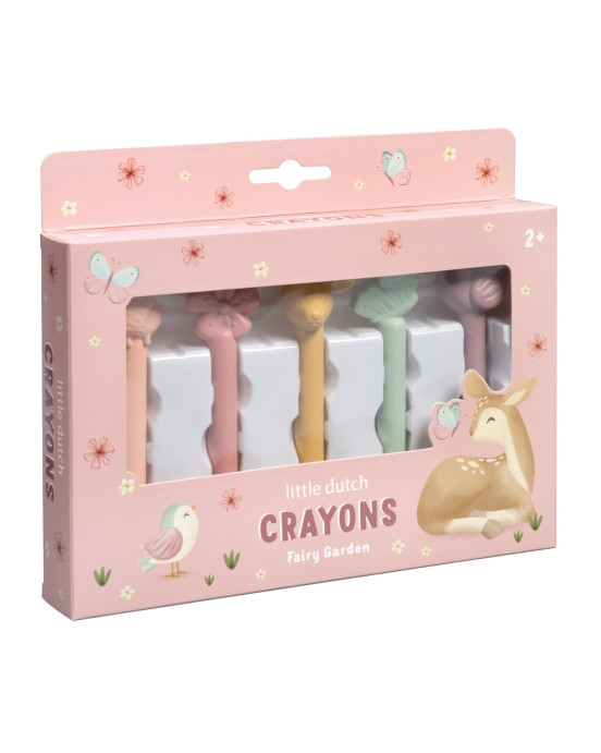 LITTLE DUTCH. Κηρομπογιές Fairy Garden