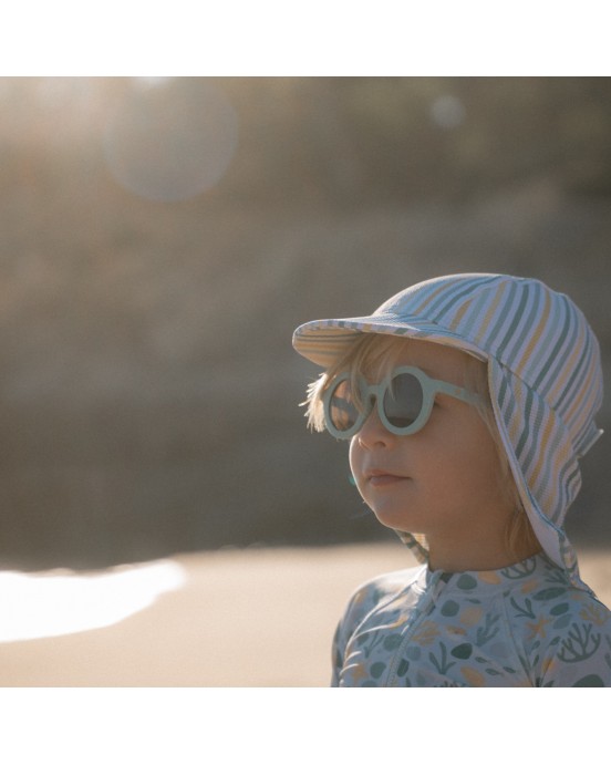 LITTLE DUTCH. Παιδικά γυαλιά ηλίου στρογγυλά Sea Green