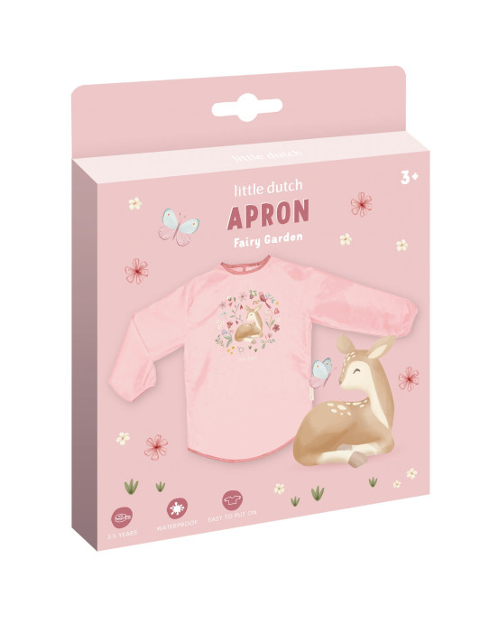 LITTLE DUTCH. Μπλουζάκι-Ποδιά ζωγραφικής Fairy Garden