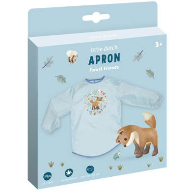 LITTLE DUTCH. Μπλουζάκι-Ποδιά ζωγραφικής Forest Friends