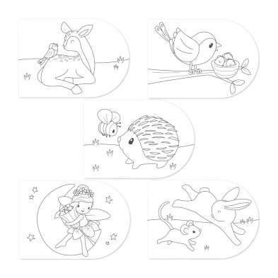 LITTLE DUTCH. Μπλοκ ζωγραφικής με νερομπογιές Fairy Garden