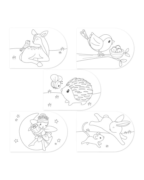 LITTLE DUTCH. Μπλοκ ζωγραφικής με νερομπογιές Fairy Garden