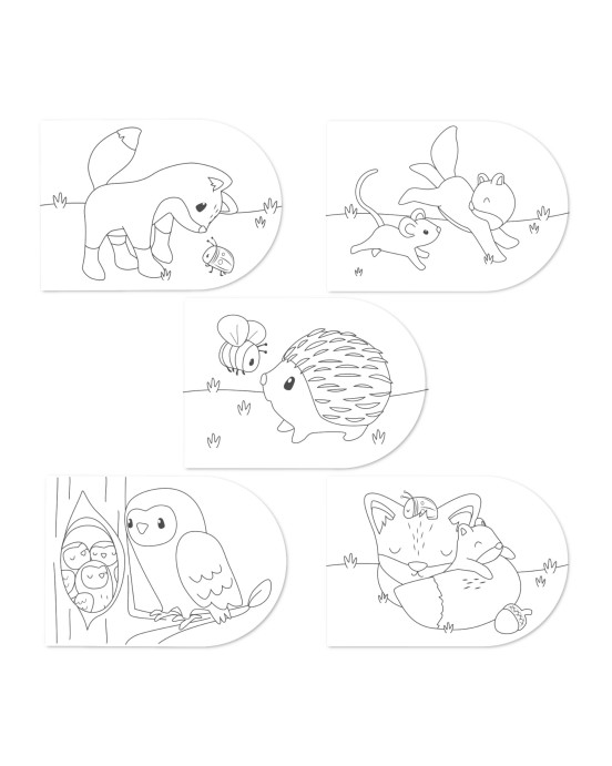 LITTLE DUTCH. Μπλοκ ζωγραφικής με νερομπογιές Forest Friends