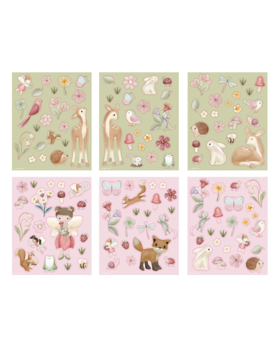 LITTLE DUTCH. Σετ με αυτοκόλλητα Fairy Garden