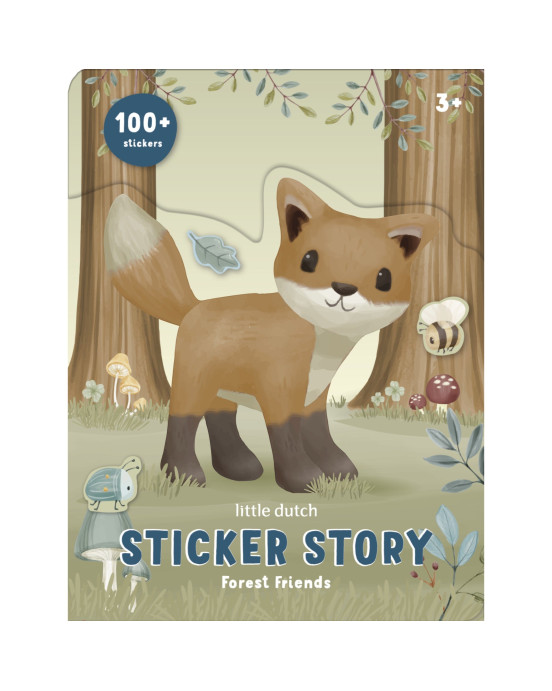 LITTLE DUTCH. Σετ με αυτοκόλλητα Forest Friends