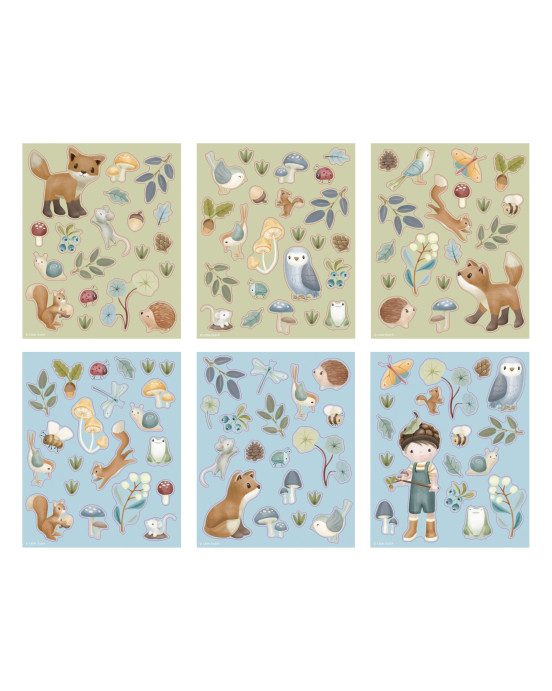 LITTLE DUTCH. Σετ με αυτοκόλλητα Forest Friends