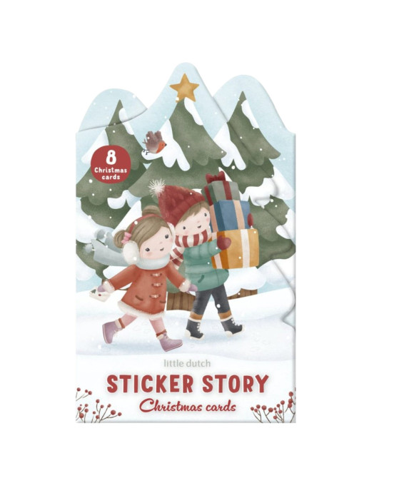 LITTLE DUTCH. Σετ με Χριστουγεννιάτικα αυτοκόλλητα