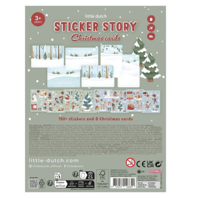 LITTLE DUTCH. Σετ με Χριστουγεννιάτικα αυτοκόλλητα