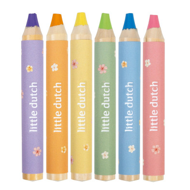 LITTLE DUTCH. Σετ 6 ξυλομπογιές Rosa