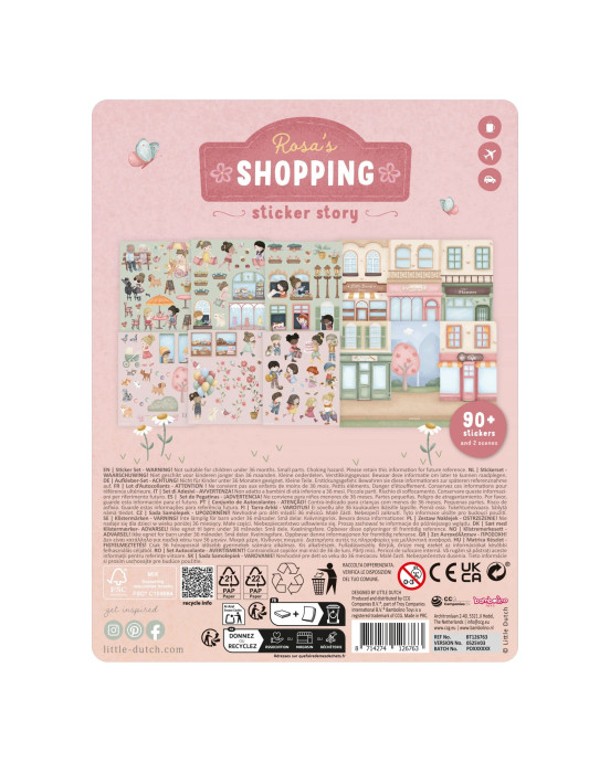 LITTLE DUTCH. Σετ με αυτοκόλλητα Rosa