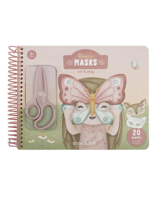 LITTLE DUTCH. Βιβλίο κατασκευών με παιδικό ψαλίδι Rosa