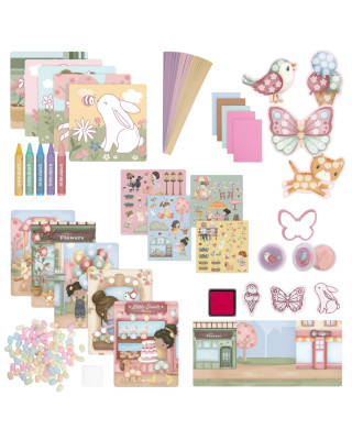 LITTLE DUTCH. Μεγάλο σετ ζωγραφικής - κατασκευών σε κουτί Rosa
