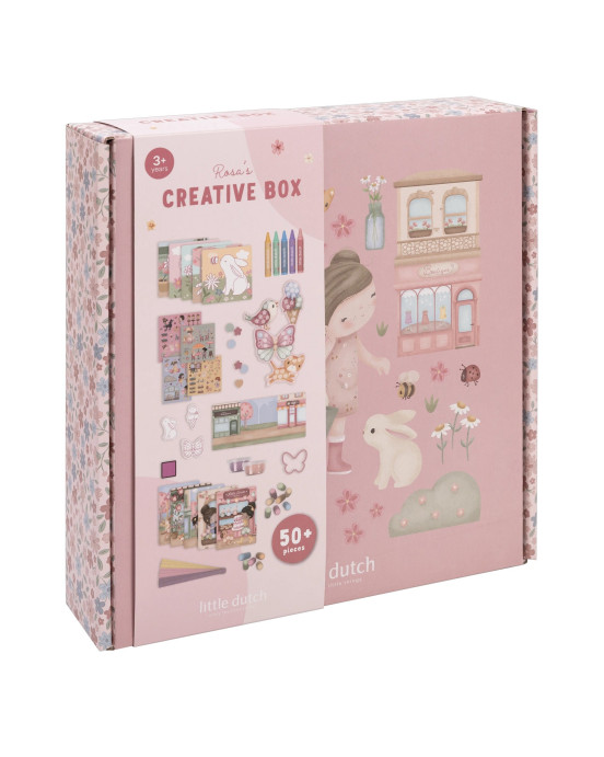 LITTLE DUTCH. Μεγάλο σετ ζωγραφικής - κατασκευών σε κουτί Rosa