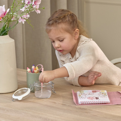 LITTLE DUTCH. Σετ ζωγραφικής με πινέλο Rosa Fairy Garden