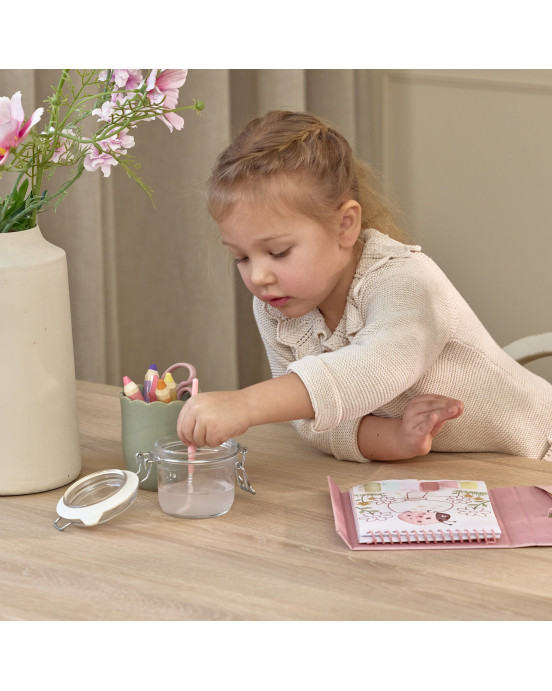 LITTLE DUTCH. Σετ ζωγραφικής με πινέλο Rosa Fairy Garden