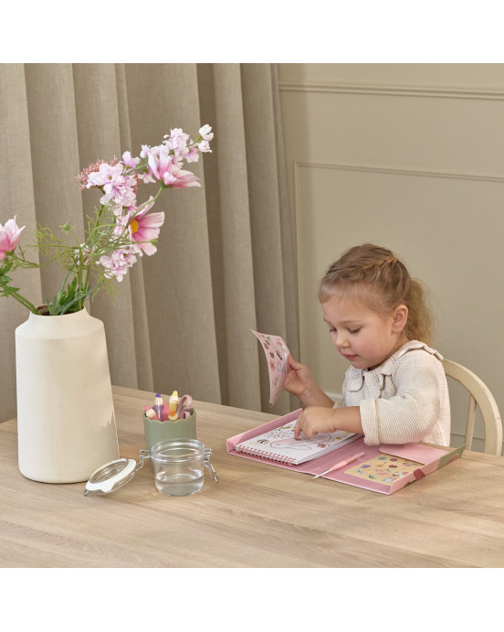 LITTLE DUTCH. Σετ ζωγραφικής με πινέλο Rosa Fairy Garden