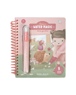 LITTLE DUTCH. Βιβλίο ζωγραφικής Water reveal Rosa Fairy Garden