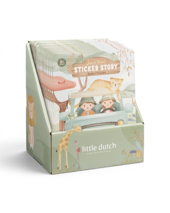 LITTLE DUTCH. Σετ με αυτοκόλλητα Safari Friends
