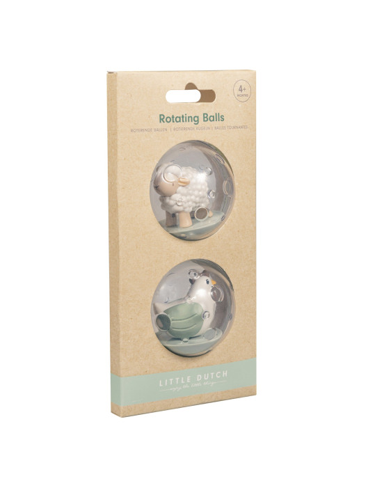 LITTLE DUTCH. Παιχνίδι μπάνιου περιστρεφόμενες μπαλίτσες με ζωάκια Little Farm