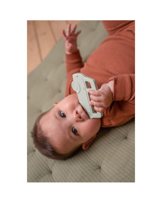 LITTLE DUTCH. Μασητικό σιλικόνης Λεωφορειάκι