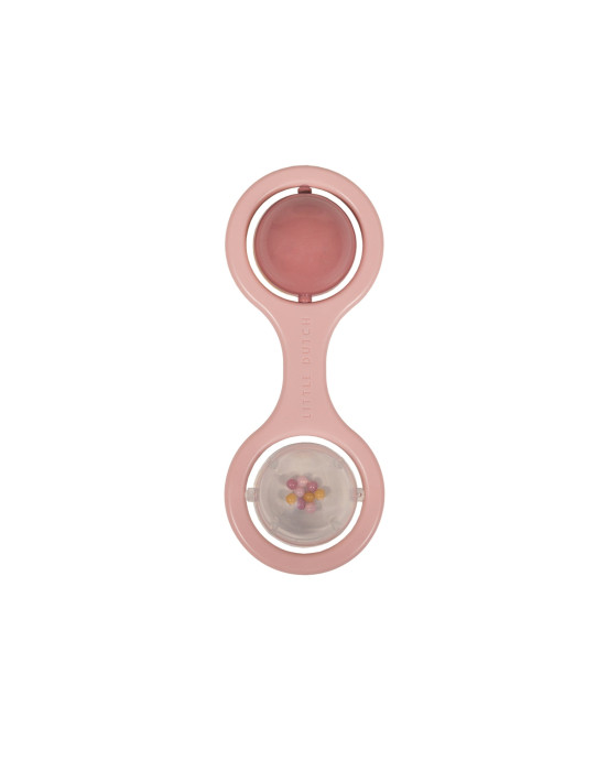 LITTLE DUTCH. Κουδουνίστρα με περιστρεφόμενη μπαλίτσα Ροζ