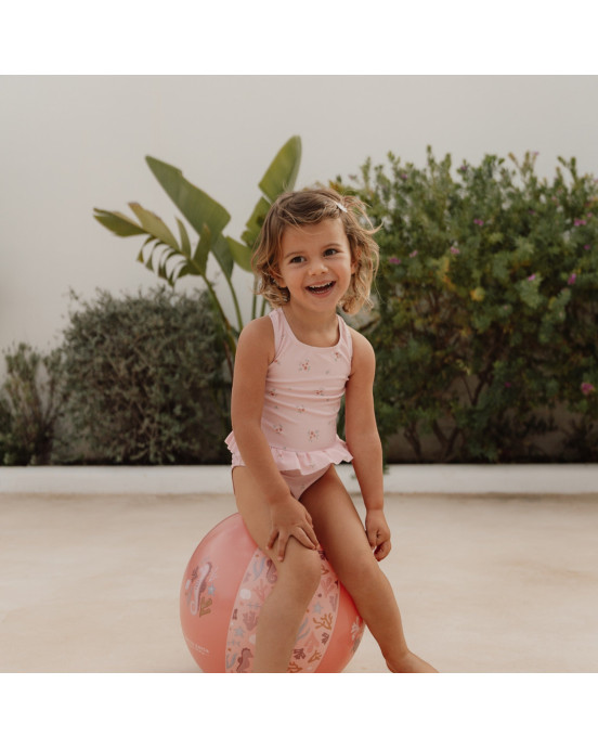 LITTLE DUTCH. Μπάλα παραλίας Ocean Dreams Ροζ (35 εκ.)