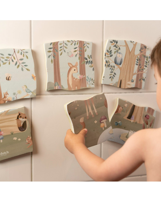 LITTLE DUTCH. Παζλ μπάνιου Forest Friends