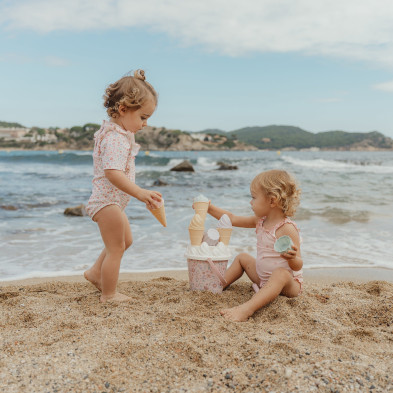 LITTLE DUTCH. Σετ κουβαδάκια παραλίας Ice Cream Dreamy Mermaid Ροζ