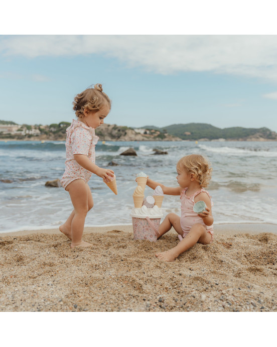 LITTLE DUTCH. Σετ κουβαδάκια παραλίας Ice Cream Dreamy Mermaid Ροζ