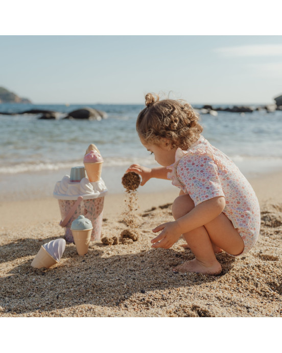 LITTLE DUTCH. Σετ κουβαδάκια παραλίας Ice Cream Dreamy Mermaid Ροζ