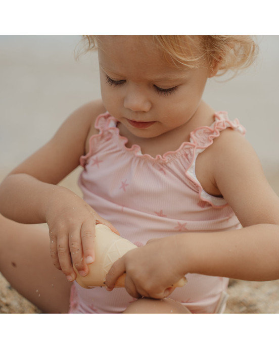 LITTLE DUTCH. Σετ κουβαδάκια παραλίας Ice Cream Dreamy Mermaid Ροζ