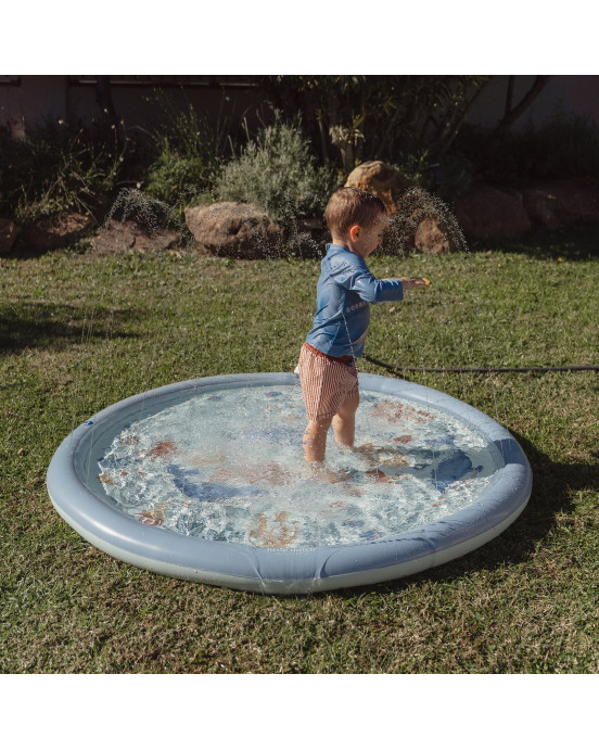 LITTLE DUTCH. Φουσκωτό στρώμα παιχνιδιού Sprinkler Ocean World Μπλε 150 εκ.