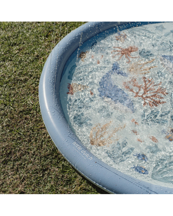 LITTLE DUTCH. Φουσκωτό στρώμα παιχνιδιού Sprinkler Ocean World Μπλε 150 εκ.