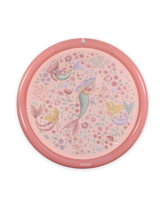 LITTLE DUTCH. Φουσκωτό στρώμα παιχνιδιού Sprinkler Dreamy Mermaid Ροζ 150 εκ.