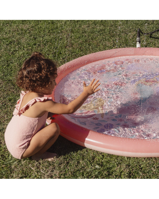 LITTLE DUTCH. Φουσκωτό στρώμα παιχνιδιού Sprinkler Dreamy Mermaid Ροζ 150 εκ.