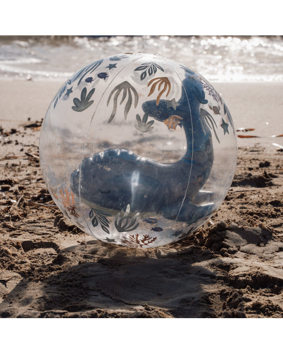 LITTLE DUTCH. Μπάλα παραλίας 3D Ocean World  Μπλε