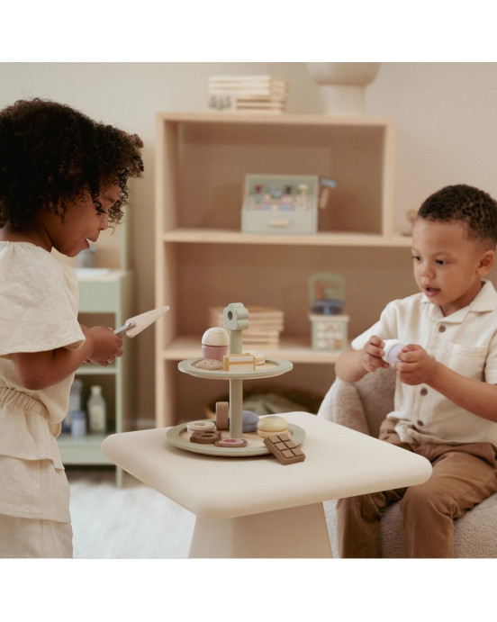 LITTLE DUTCH. Ξύλινη διώροφη πιατέλα με γλυκίσματα FSC