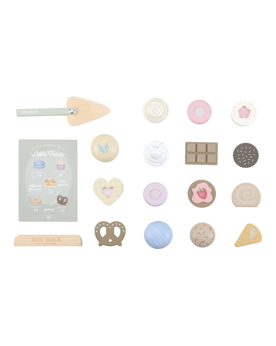 LITTLE DUTCH. Ξύλινη διώροφη πιατέλα με γλυκίσματα FSC