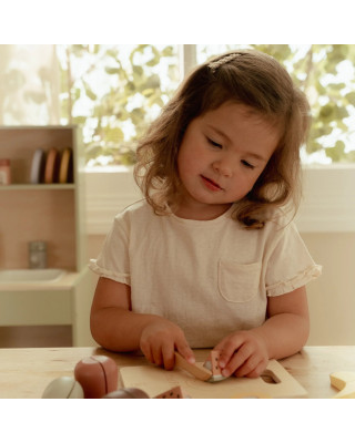 LITTLE DUTCH. Ξύλινος δίσκος κοπής με φρούτα FSC