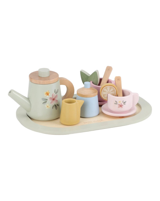 LITTLE DUTCH. Ξύλινο σετ τσαγιού FSC