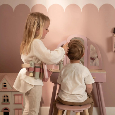 LITTLE DUTCH. Σετ κομμωτικής με ζώνη και ξύλινα αξεσουάρ FSC