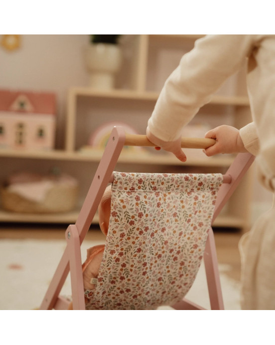 LITTLE DUTCH. Ξύλινο καρότσι για κούκλες FSC