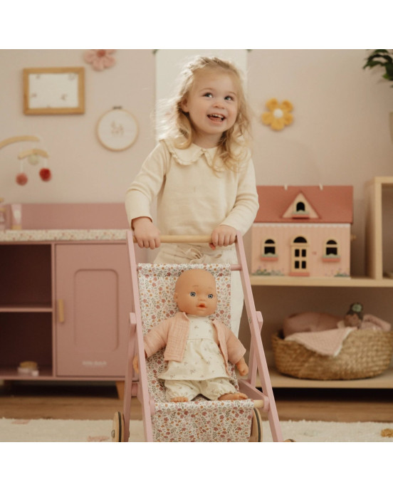 LITTLE DUTCH. Ξύλινο καρότσι για κούκλες FSC