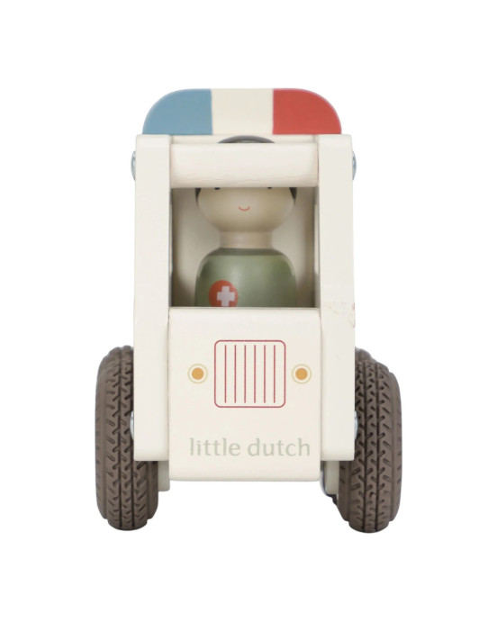 LITTLE DUTCH. Ξύλινο ασθενοφόρο FSC