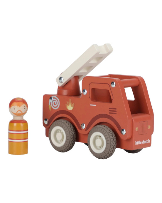 LITTLE DUTCH. Ξύλινο πυροσβεστικό όχημα FSC
